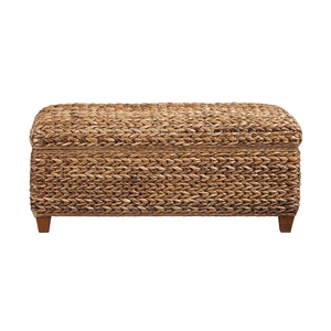 Coaster Laughton Hand-Woven Storage Trunk, Amber