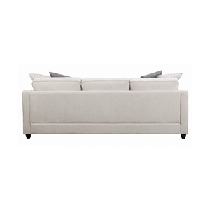Coaster McLoughlin Fabric/Wood L-Shape Sectional Sofa, Cream