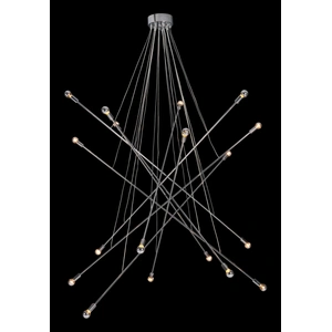 Zuo Modern Belief Chromed Steel Ceiling Lamp, Chrome