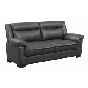 Coaster Arabella Pillow Top Leatherette Sofa, Grey