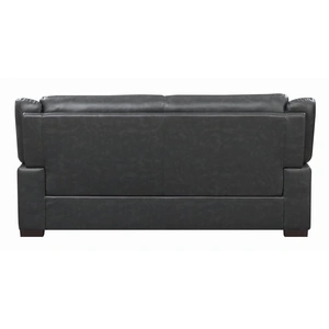 Coaster Arabella Pillow Top Leatherette Sofa, Grey