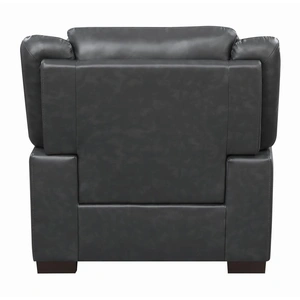 Coaster Arabella Pillow Top Leatherette Chair, Grey