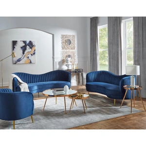 Coaster Sophia Channel Tufted Back Velvet Living Room Set