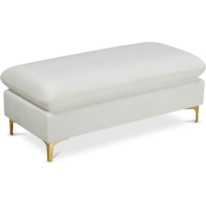 Meridian Furniture Naomi Velvet Ottoman/Bench