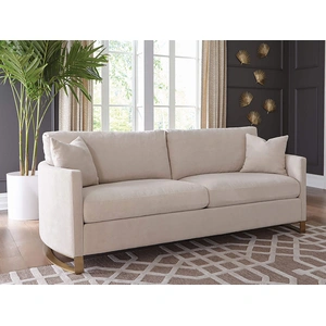 Coaster Corliss Chenille Arched Arms Sofa, Beige