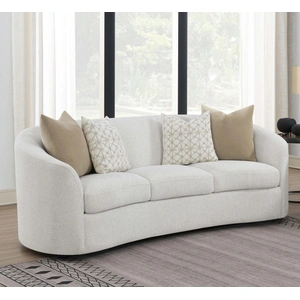 Coaster Rainn Fabric Tight Back Sofa, Latte