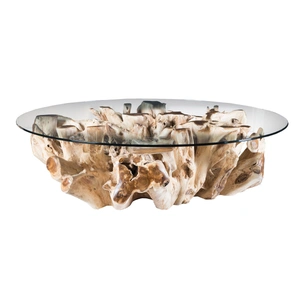 Classic Home Willow Coffee Table, Natural