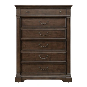 Liberty Furniture Arden Road Wood 6-Drawer Chest, Satin Cherry