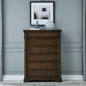 Liberty Furniture Arden Road Wood 6-Drawer Chest, Satin Cherry