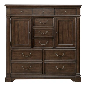 Liberty Furniture Arden Road Wood 2-Door 10-Drawer Chest, Satin Cherry