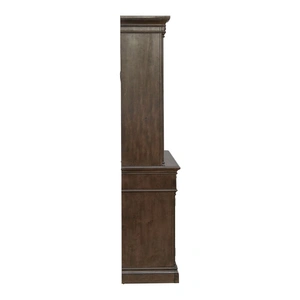 Liberty Furniture Arden Road Wood Hutch & Buffet w/LED Lighting, Satin Cherry