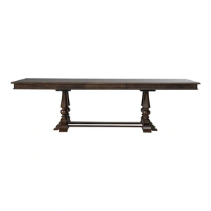 Liberty Furniture Arden Road Rectangular Wood Extendable Trestle Dining Table, Satin Cherry