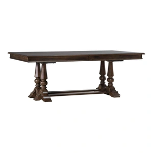 Liberty Furniture Arden Road Rectangular Wood Extendable Trestle Dining Table, Satin Cherry