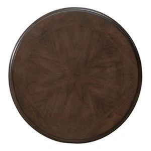 Liberty Furniture Arden Road Round Wood Chairside Table, Satin Cherry