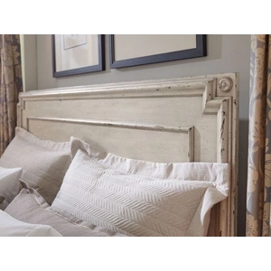 American Drew Southbury Wood Panel Bed, White