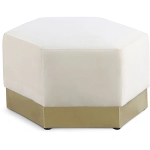 Meridian Furniture Marquis Velvet Ottoman