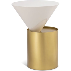 Meridian Furniture Damon 15-inch Round Metal End Table