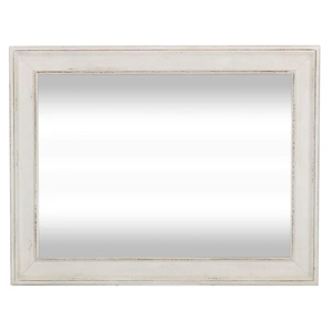 Liberty Furniture Abbey Park Rectangular Wood Mirror, Antique White/Weathered Brown