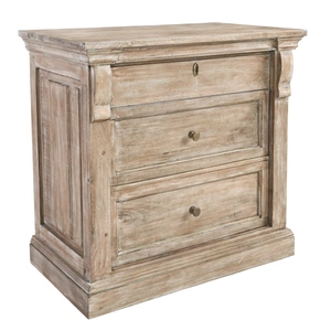 Classic Home Adelaide Wood 3-Drawer Nightstand