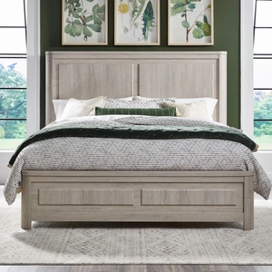 Liberty Furniture Modern Play Wood Panel Bed | Sandstone Finish | Liberty, Natural White