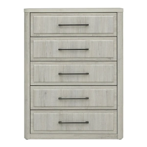 Liberty Furniture Modern Play Wood 5-Drawer Chest, Natural White