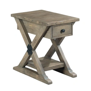 Hammary Reclamation Place 1-Drawer Wood Chairside Table