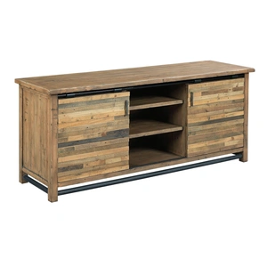 Hammary Reclamation Place Entertainment Wood Console w/2 Doors, Rustica