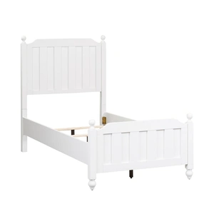 Liberty Furniture Cottage View White Melamine Bed | Scratch-Resistant Finish