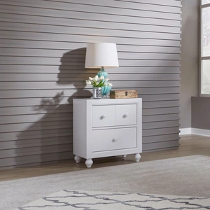 Liberty Furniture Cottage View White Melamine Nightstand | Scratch-Resistant