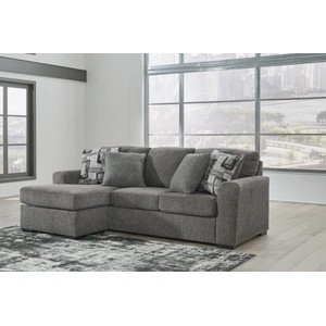 Ashley Furniture Gardiner Polyester L-Shaped Sectional Sofa w/Left Arm Chaise Facing