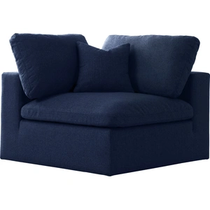 Meridian Furniture Serene Linen Fabric Deluxe Comfort Corner Chair
