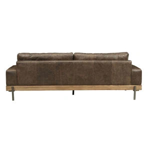 AF Modern Silchester Top Grain Leather Sofa, Brown