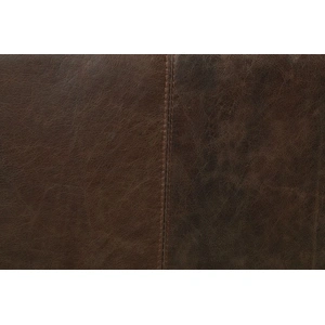 AF Modern Porchester Distress Top Grain Leather Loveseat, Chocolate