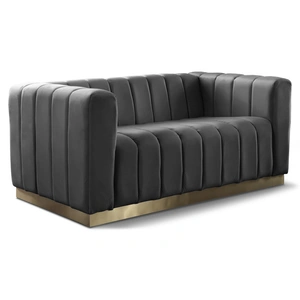 Meridian Furniture Marlon Velvet Loveseat