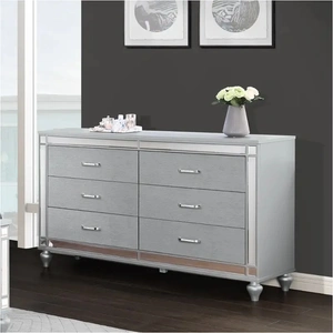 Bella Furniture SM Calipso Wood Dresser w/6 Drawers