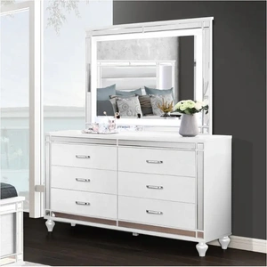 Bella Furniture SM Calipso Wood Dresser w/6 Drawers