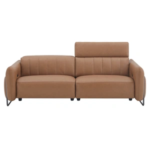 J&M Furniture President Leather Sofa, Cognag