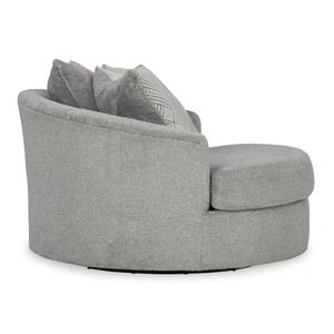 Ashley Furniture Casselbury Polyester Oversized Swivel Accent Chair