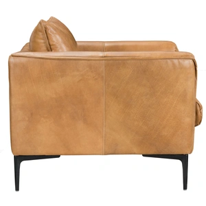 Classic Home Abigail Top Grain Leather Club Chair