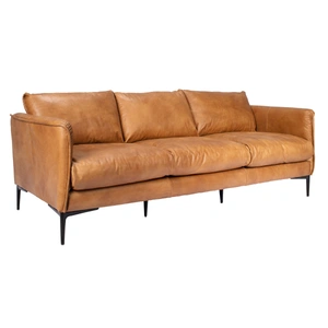 Classic Home Abigail Top Grain Leather Sofa