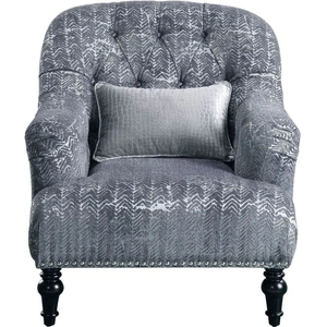 ACME Gaura Velvet Chair, Dark Grey