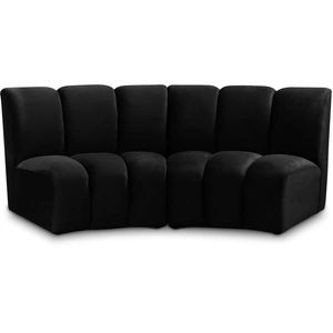 Meridian Furniture Infinity Velvet Modular Loveseat
