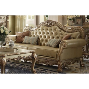 ACME Dresden Living Room Set, Composition 2, Bone & Gold
