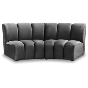 Meridian Furniture Infinity Velvet Modular Loveseat
