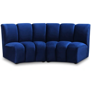 Meridian Furniture Infinity Velvet Modular Loveseat