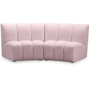 Meridian Furniture Infinity Velvet Modular Loveseat