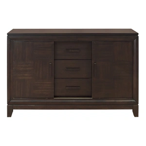 Homelegance Kavanaugh Rectangular Extendable Wood Dining Room Set, Dark Brown