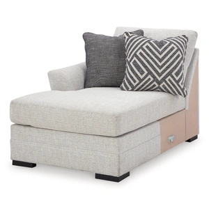 Ashley Furniture Koralynn Fabric U-Shaped 3-Piece Sectional Sofa w/Right Chaise, Stone