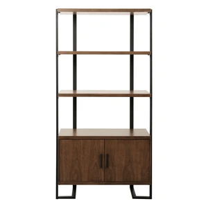 Homelegance Sedley Transitional Wood Bookcase w/Cabinet, Brown