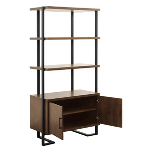 Homelegance Sedley Transitional Wood Bookcase w/Cabinet, Brown